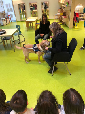 Colette, Chantal und Fhrhund Jenga