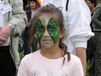 Photo: Un maquillage avec le motif "Spiderwomen".