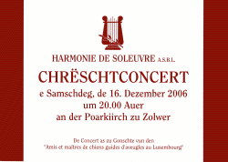 Grafik: Titelblatt des Konzertprogramms