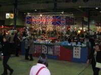 Foto: Die Stnde waren hbsch geschmckt. Hier der britische Stand.