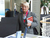 Foto: Die Frau Ministerin besucht unseren Stand.