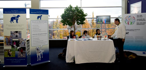 Photo: Notre stand d'informations.