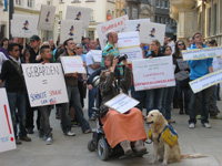 Foto: Die Demonstranten.