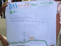 Foto: Plakat von den Kindern erstellt