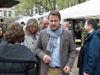 Der Premier Xavier Bettel und Brgermeisterin Lydie Polfer besuchen unser Stand