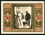Notgeldschein 1921 Rückseite Variante "Ein treuer Wegweiser"