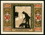 Notgeldschein 1921 Rückseite Variante "Ein aufmerksamer und hilfreicher Diener"